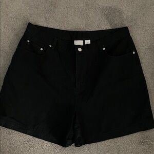 Sonoma Black Brushed Cotton Shorts